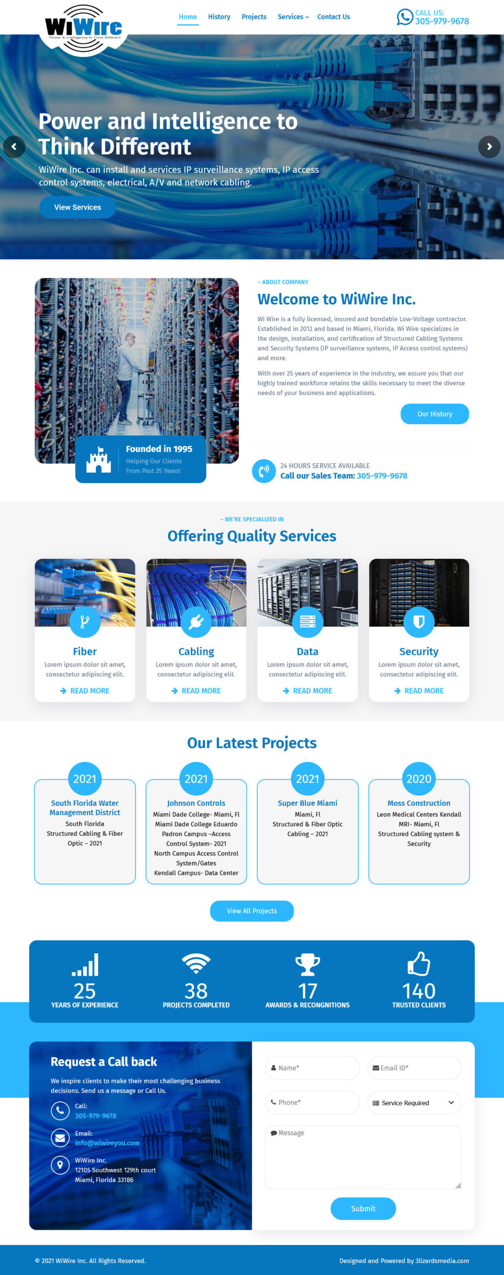 WiWire Inc Website Design