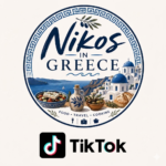 Nikos In Greece with TikTok logo